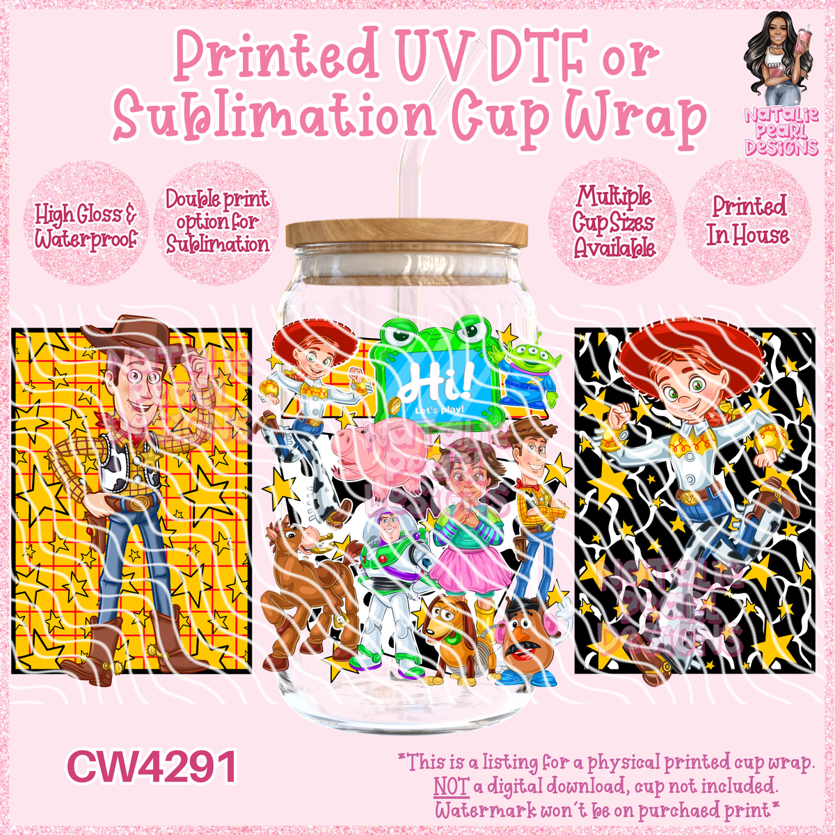 CW4291 UV DTF/SUB Cup Wraps