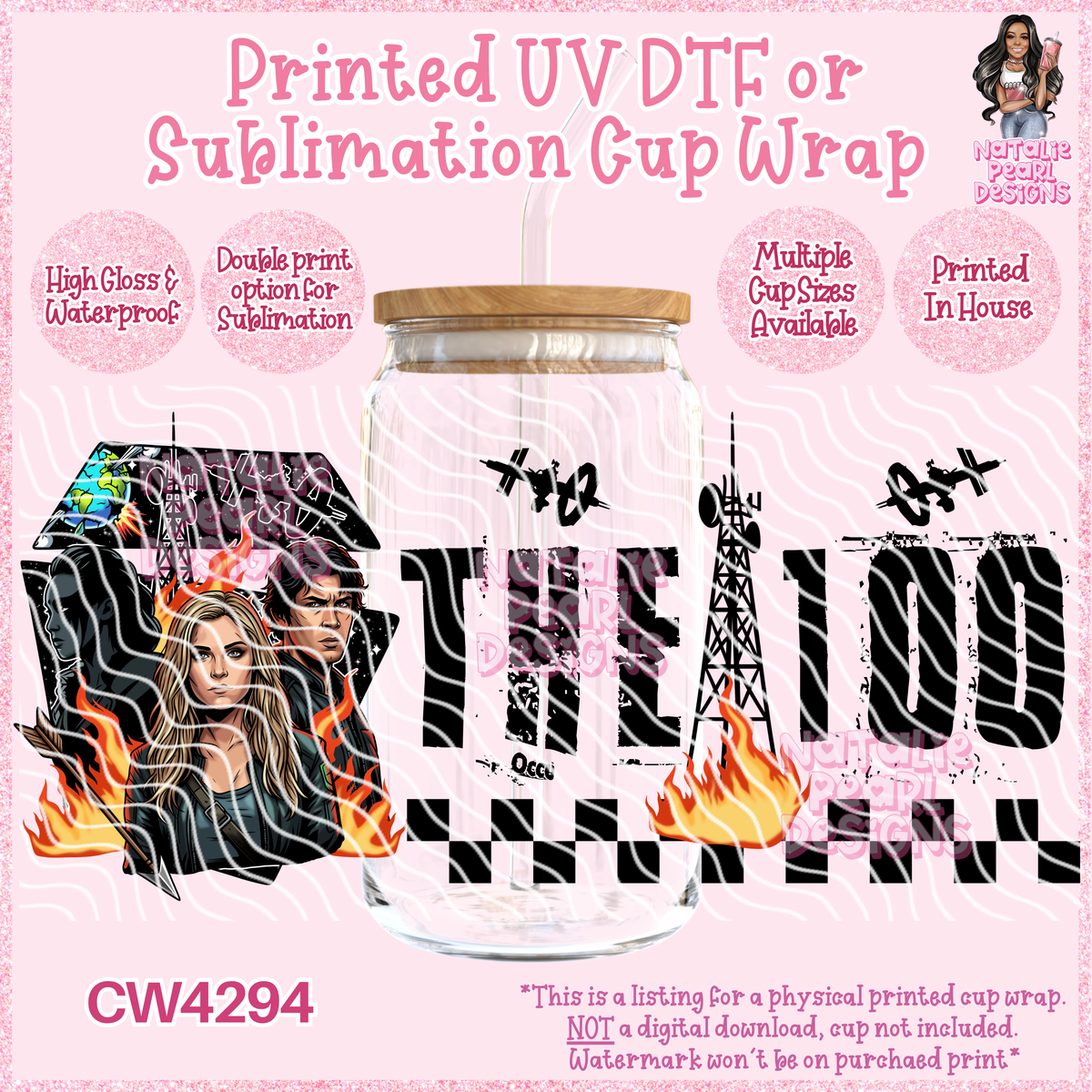 CW4294 UV DTF/SUB Cup Wraps