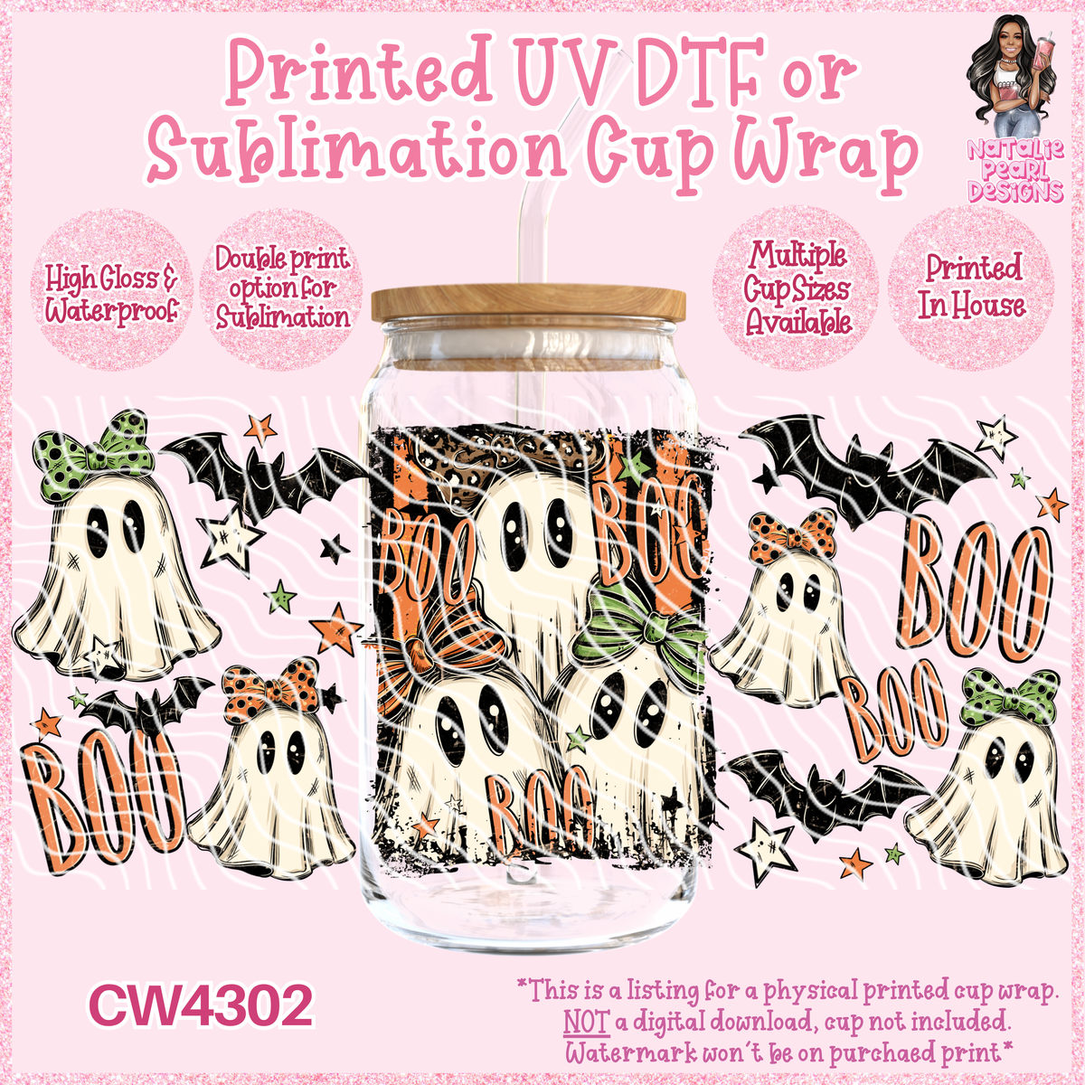CW4302 UV DTF/SUB Cup Wraps