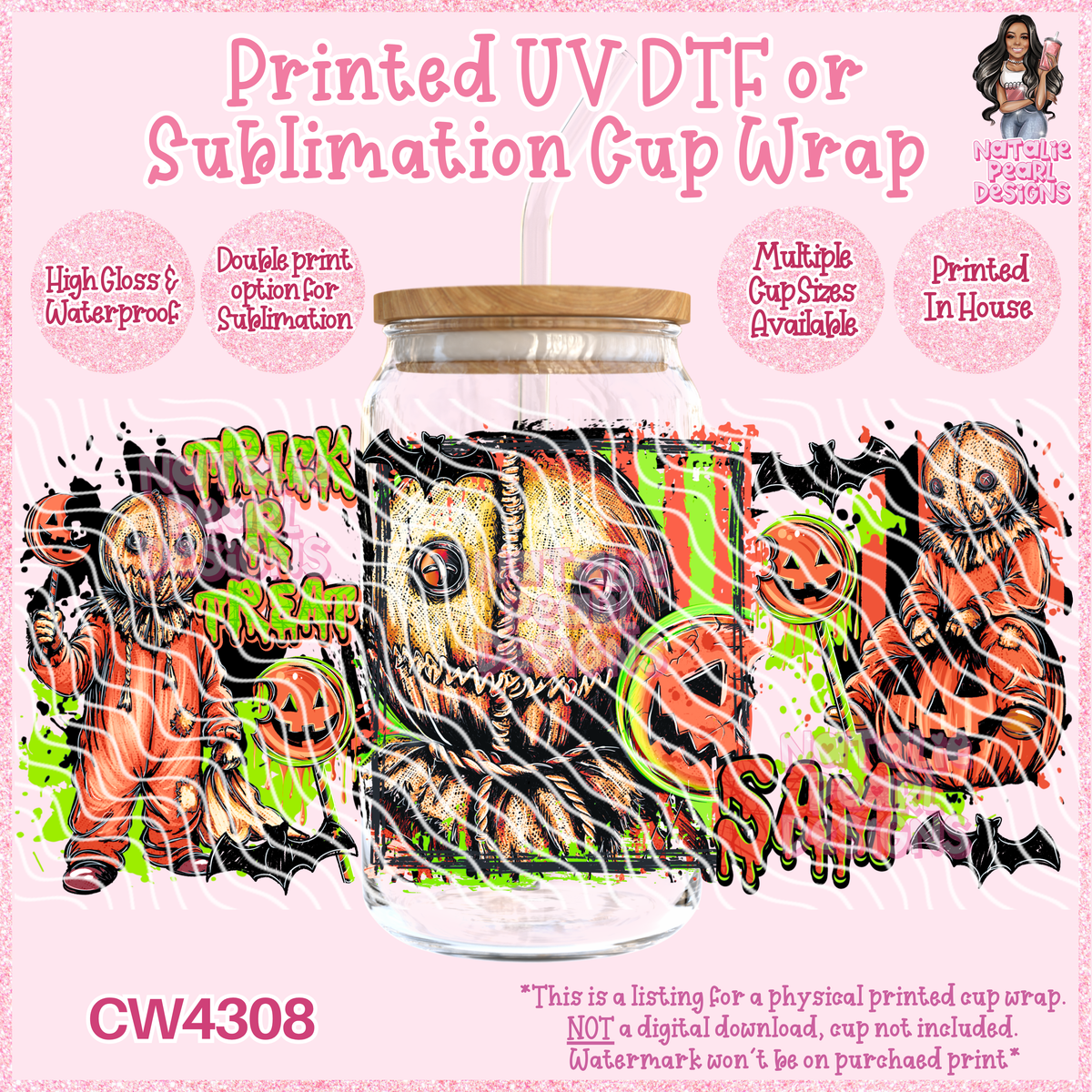 CW4308 UV DTF/SUB Cup Wraps
