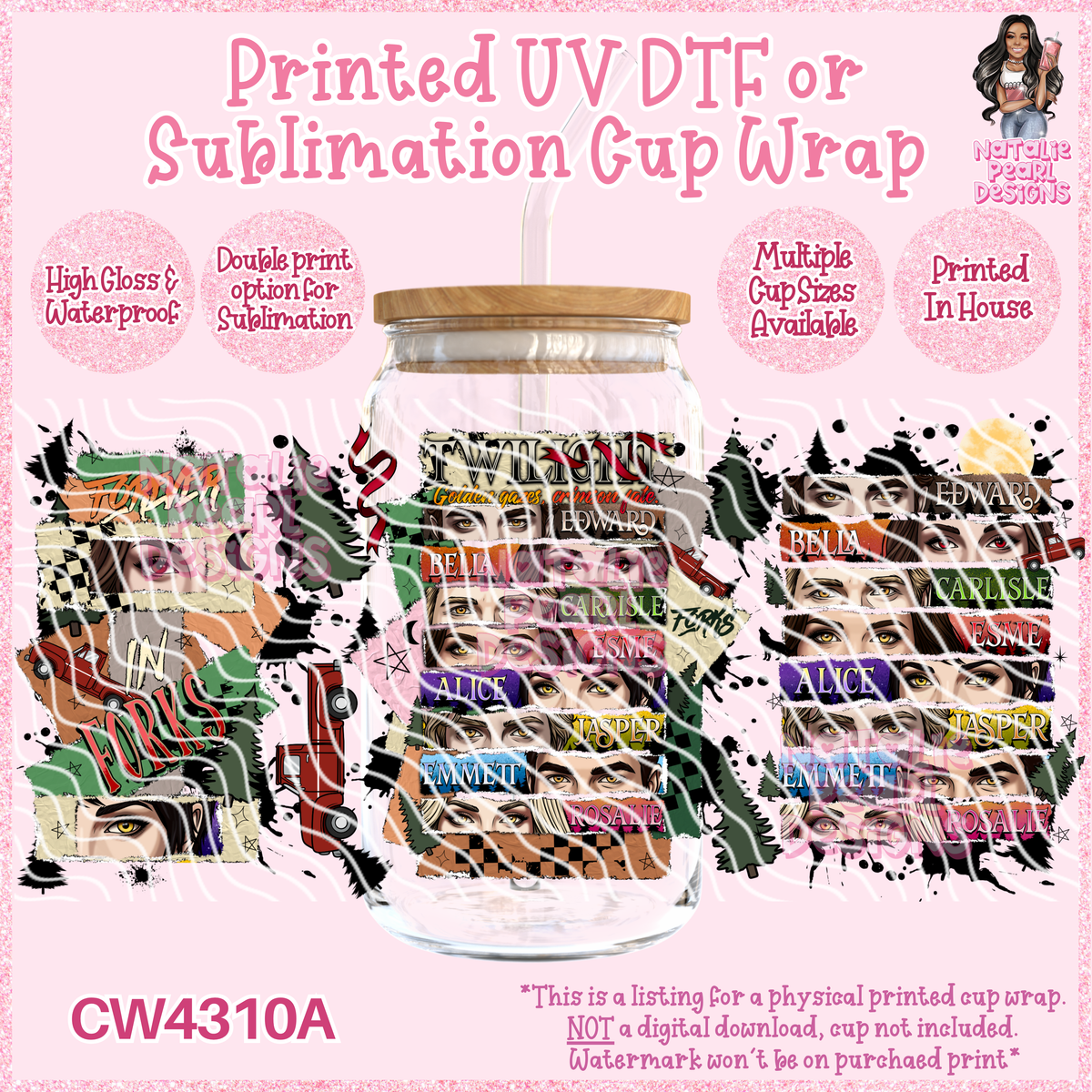 CW4310A UV DTF/SUB Cup Wraps