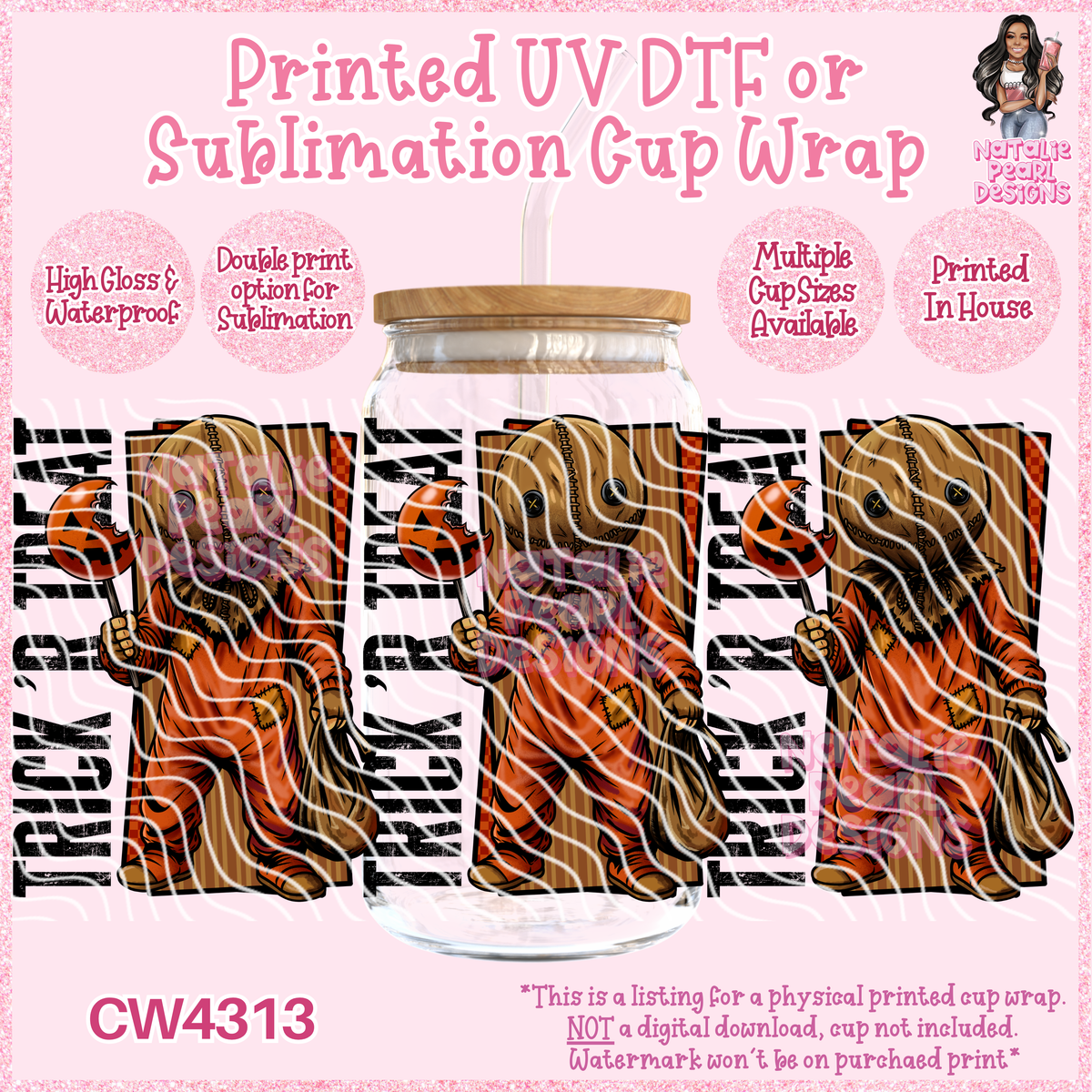 CW4313 UV DTF/SUB Cup Wraps