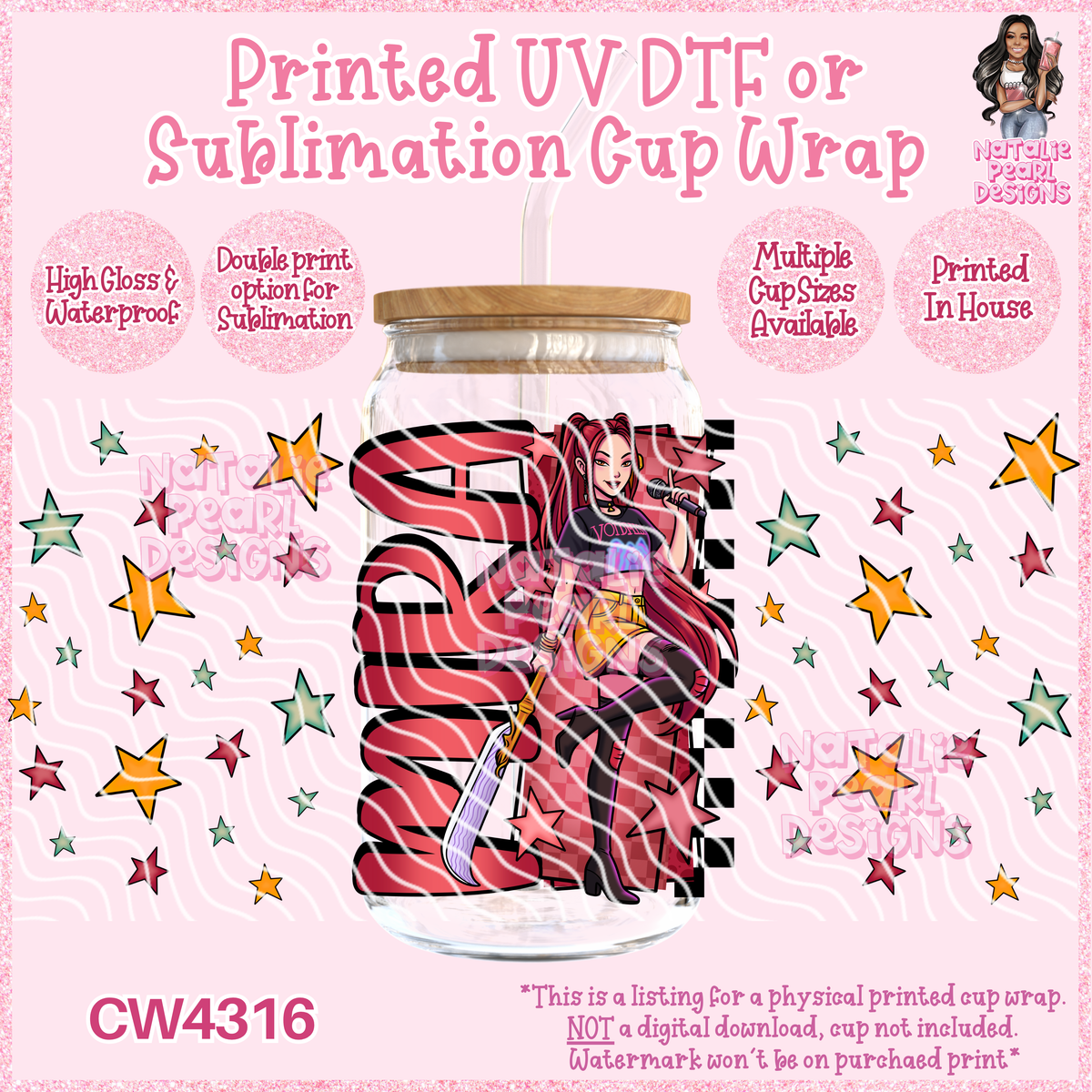 CW4316 UV DTF/SUB Cup Wraps