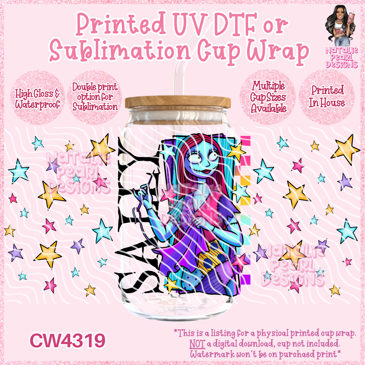 CW4319 UV DTF/SUB Cup Wraps