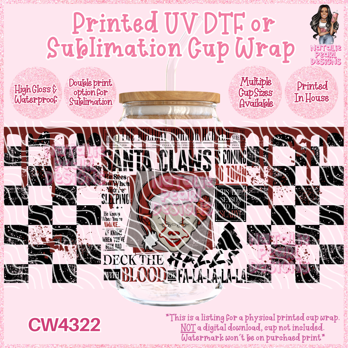 CW4322 UV DTF/SUB Cup Wraps