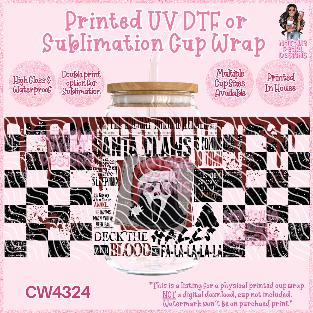 CW4324 UV DTF/SUB Cup Wraps