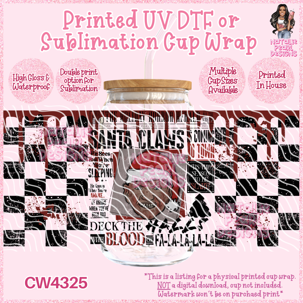 CW4325 UV DTF/SUB Cup Wraps