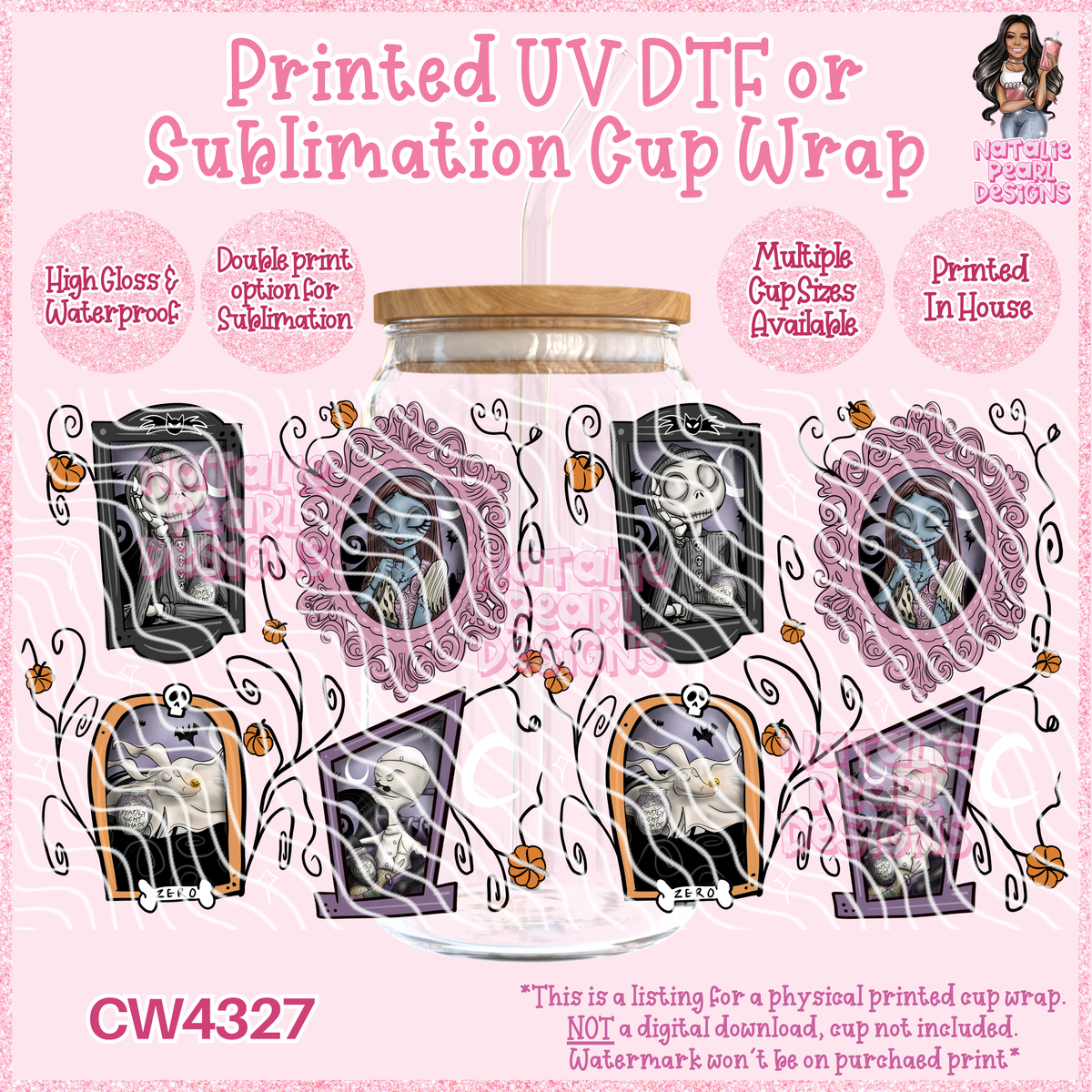 CW4327 UV DTF/SUB Cup Wraps