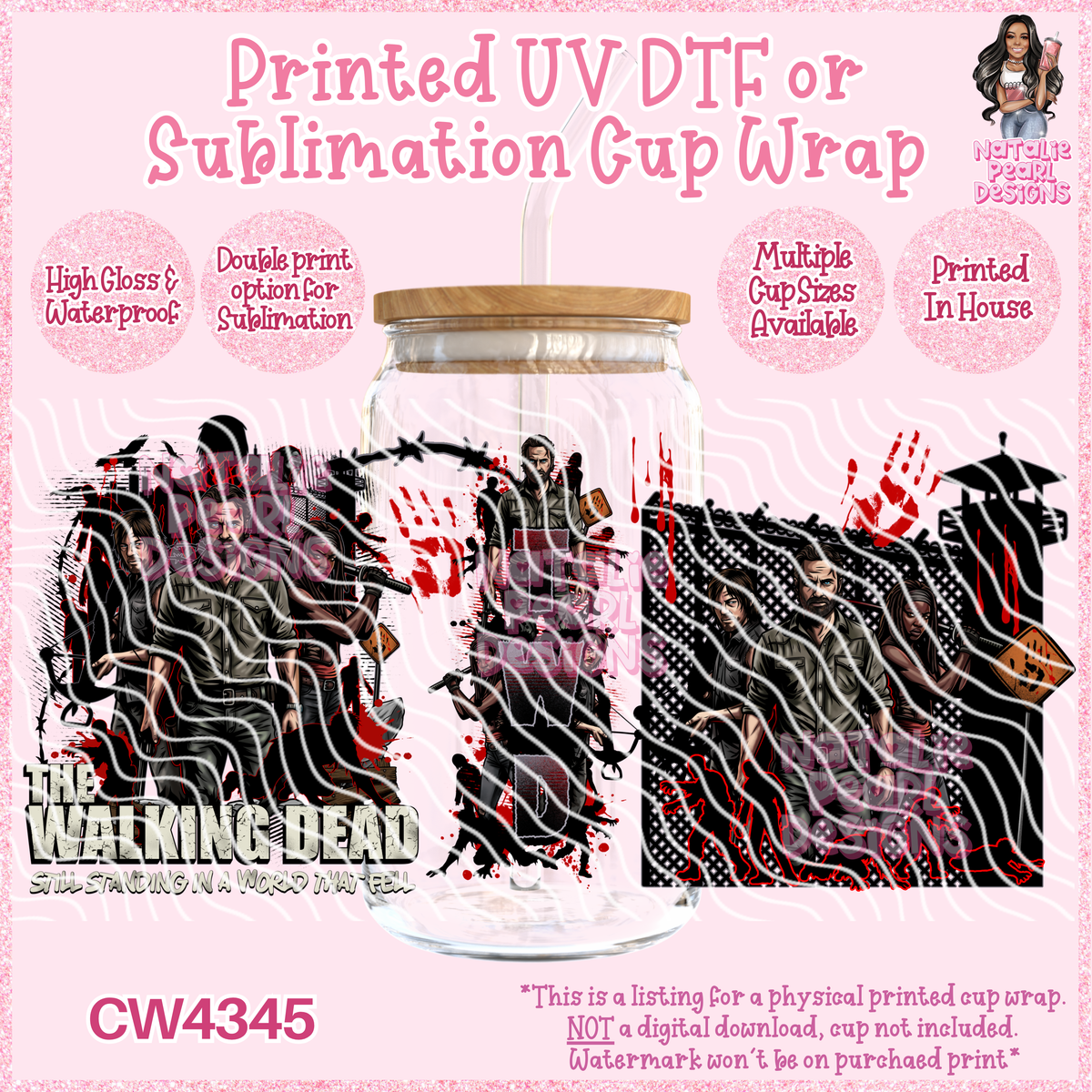 CW4345 UV DTF/SUB Cup Wraps