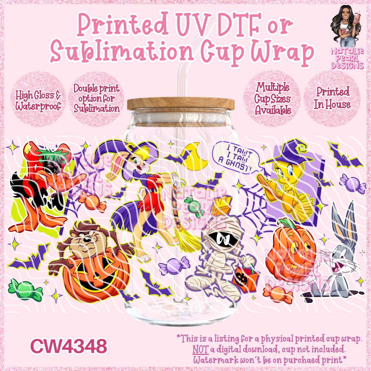 CW4348 UV DTF/SUB Cup Wraps