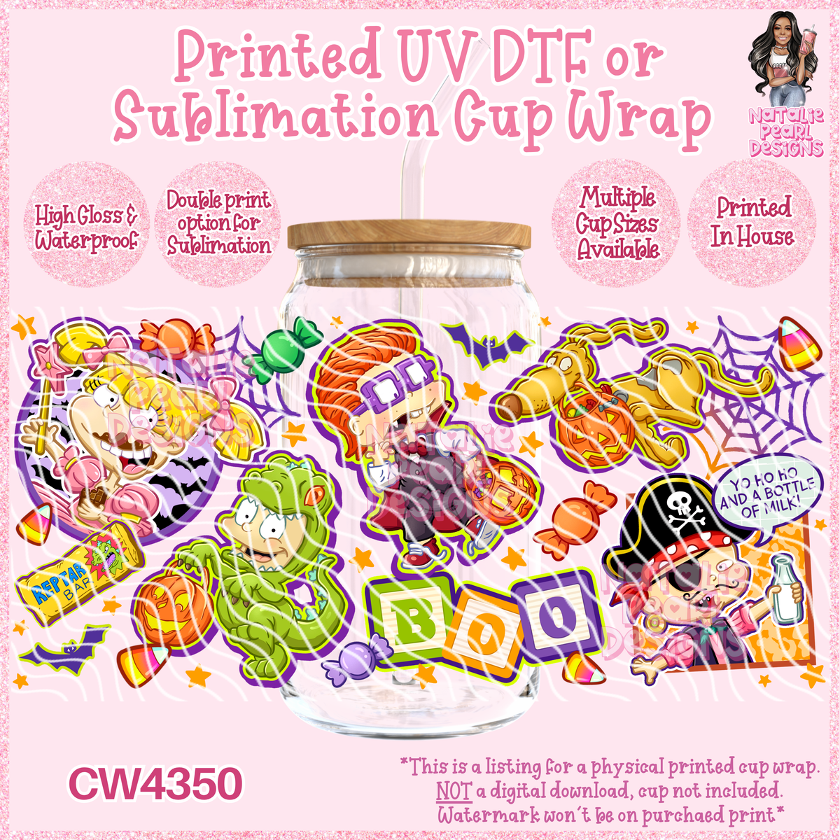 CW4350 UV DTF/SUB Cup Wraps