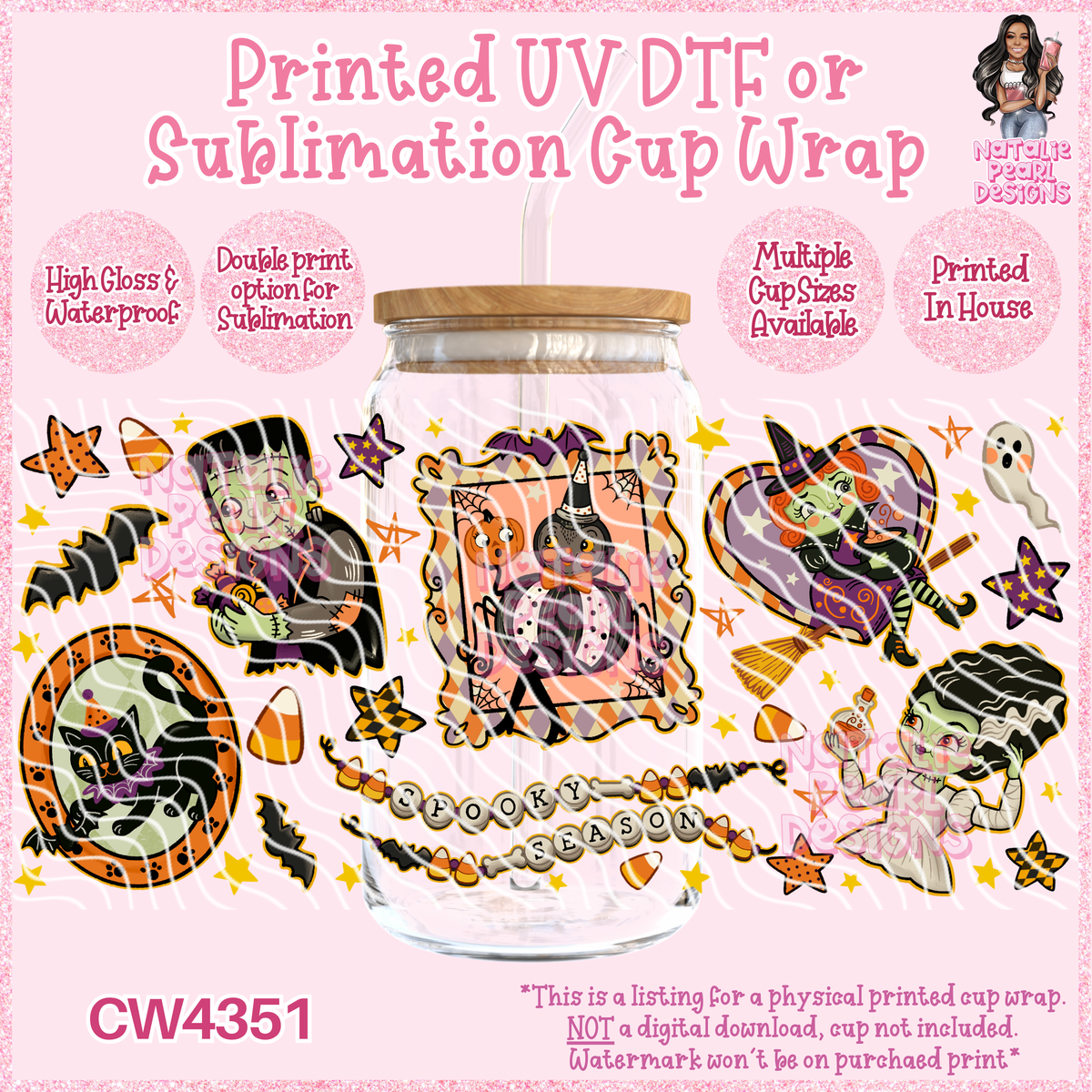 CW4351 UV DTF/SUB Cup Wraps