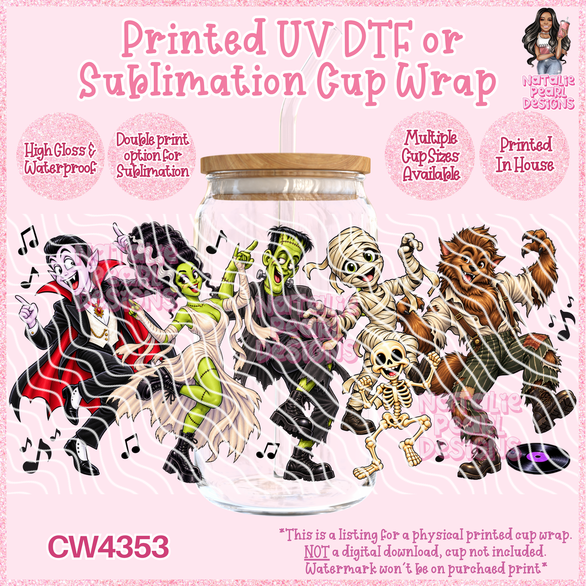 CW4353 UV DTF/SUB Cup Wraps