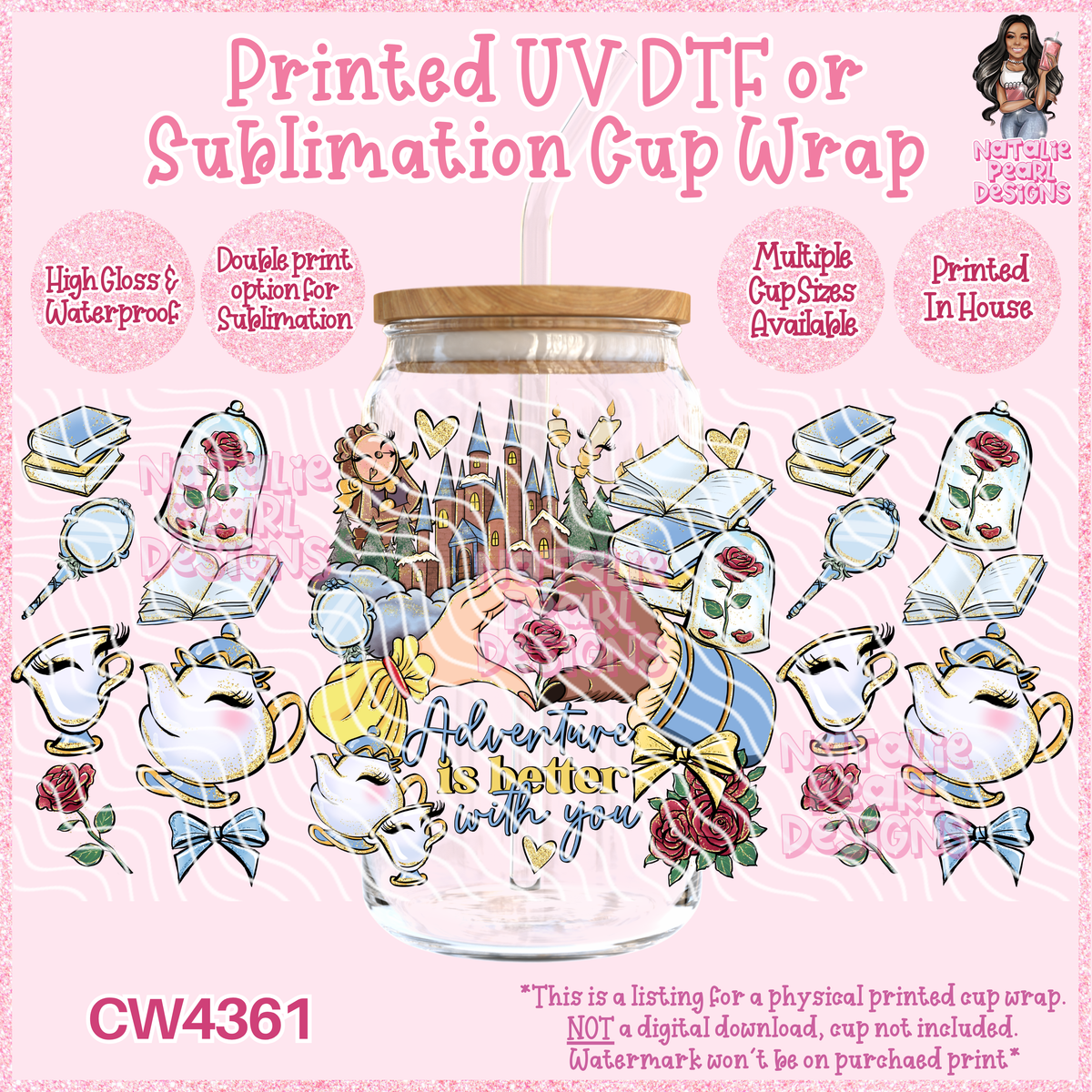 CW4361 UV DTF/SUB Cup Wraps