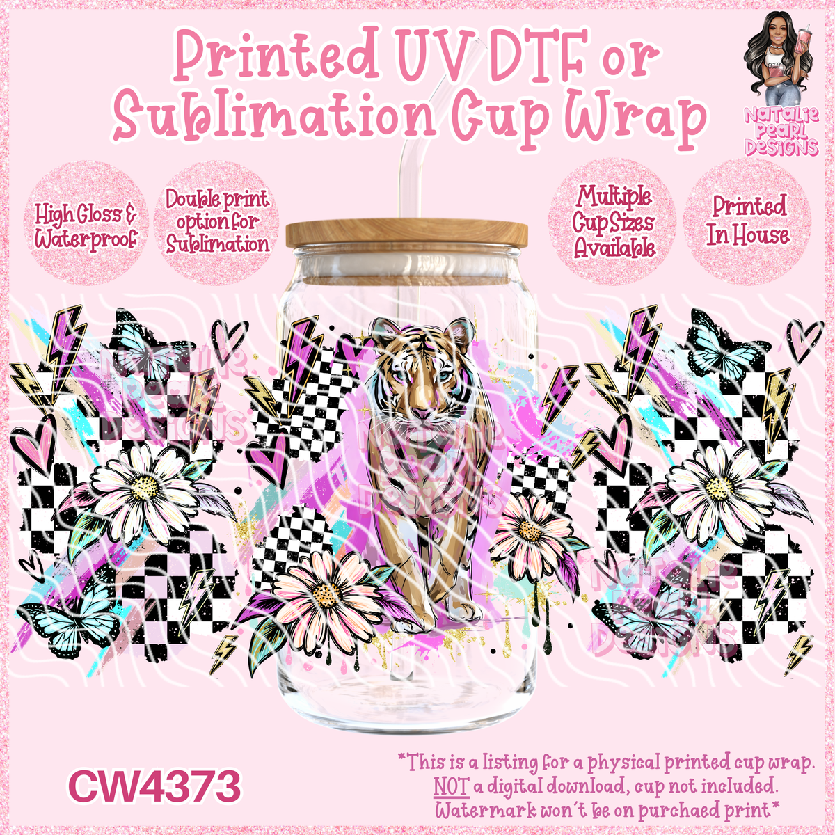 CW4373 UV DTF/SUB Cup Wraps