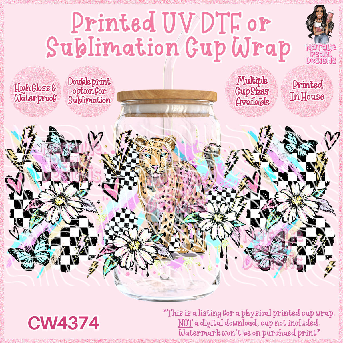 CW4374 UV DTF/SUB Cup Wraps