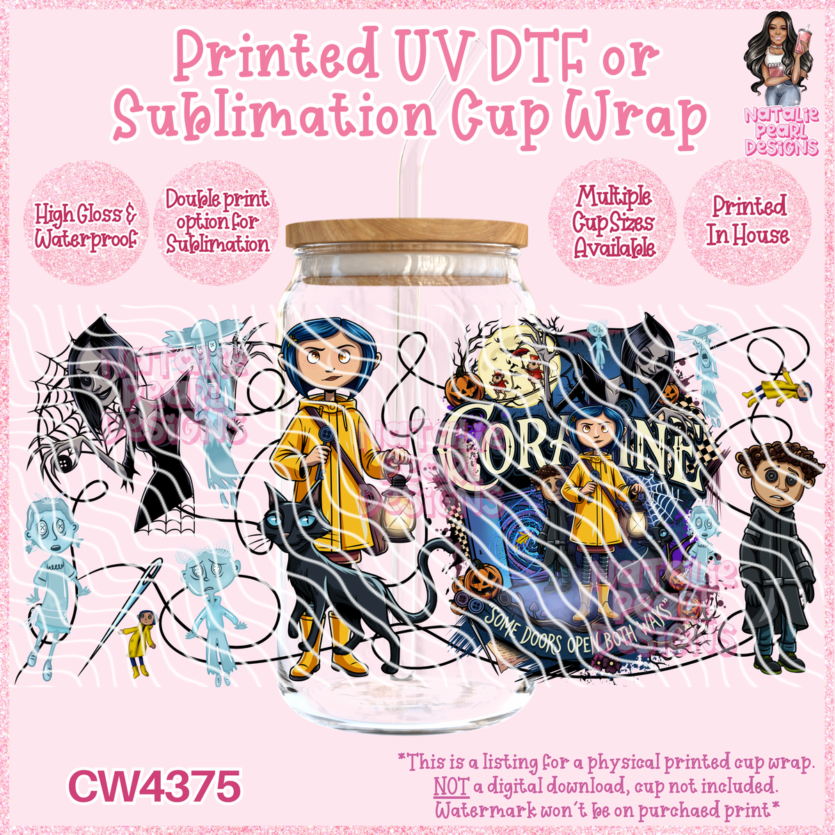 CW4375 UV DTF/SUB Cup Wraps