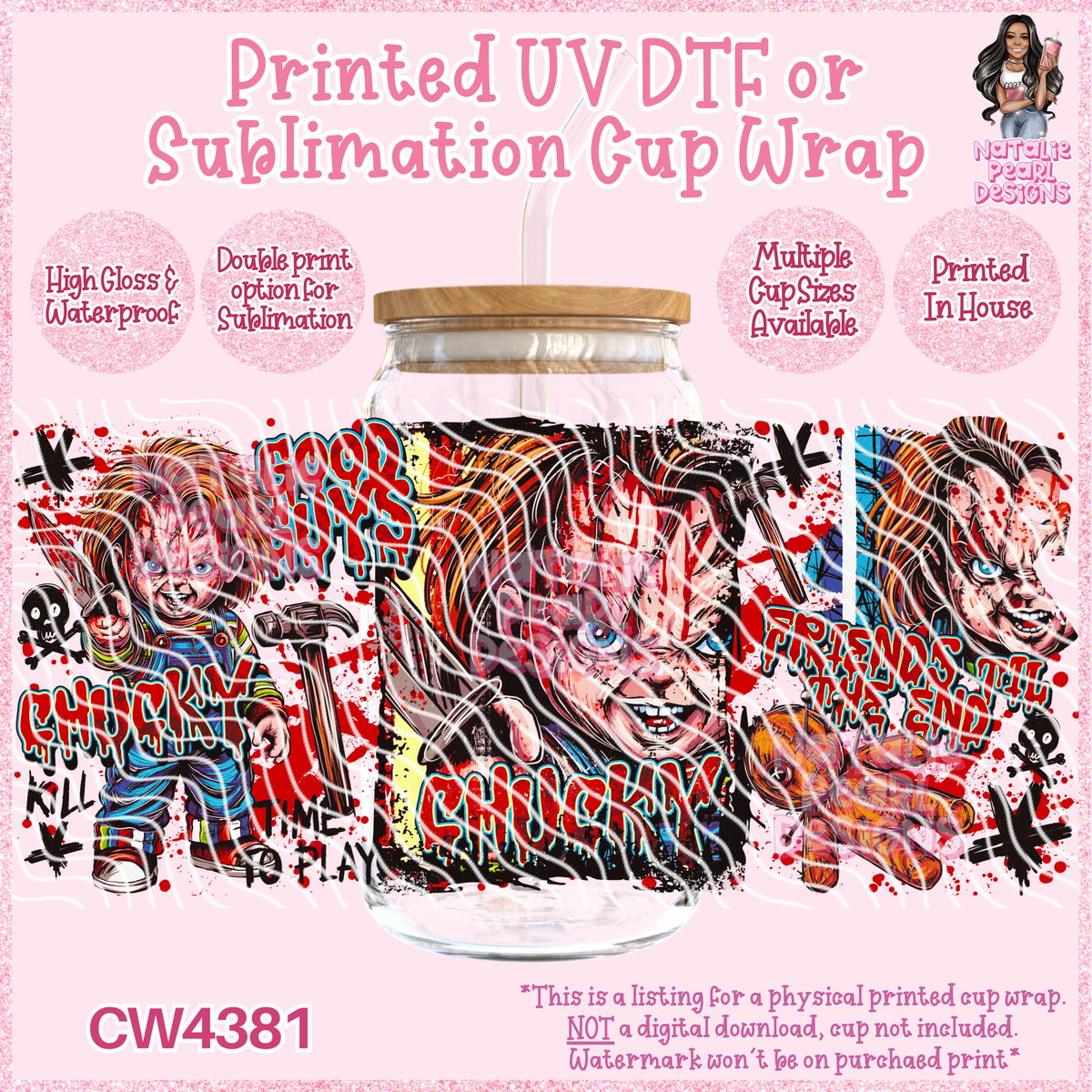 CW4381 UV DTF/SUB Cup Wraps