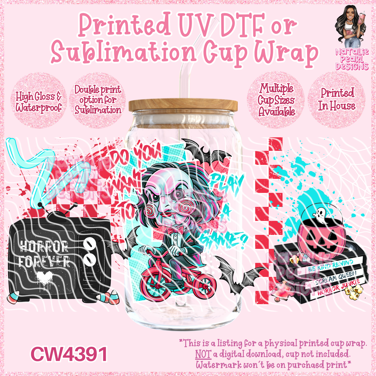CW4391 UV DTF/SUB Cup Wraps