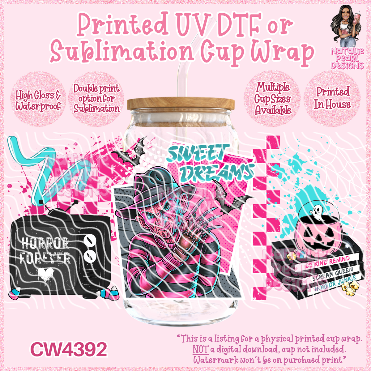 CW4392 UV DTF/SUB Cup Wraps