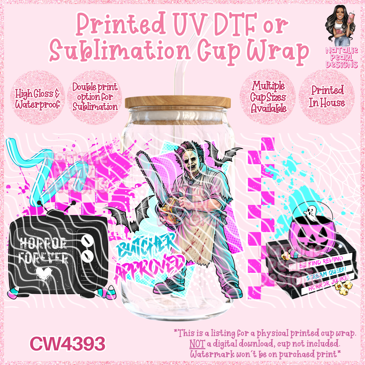 CW4393 UV DTF/SUB Cup Wraps
