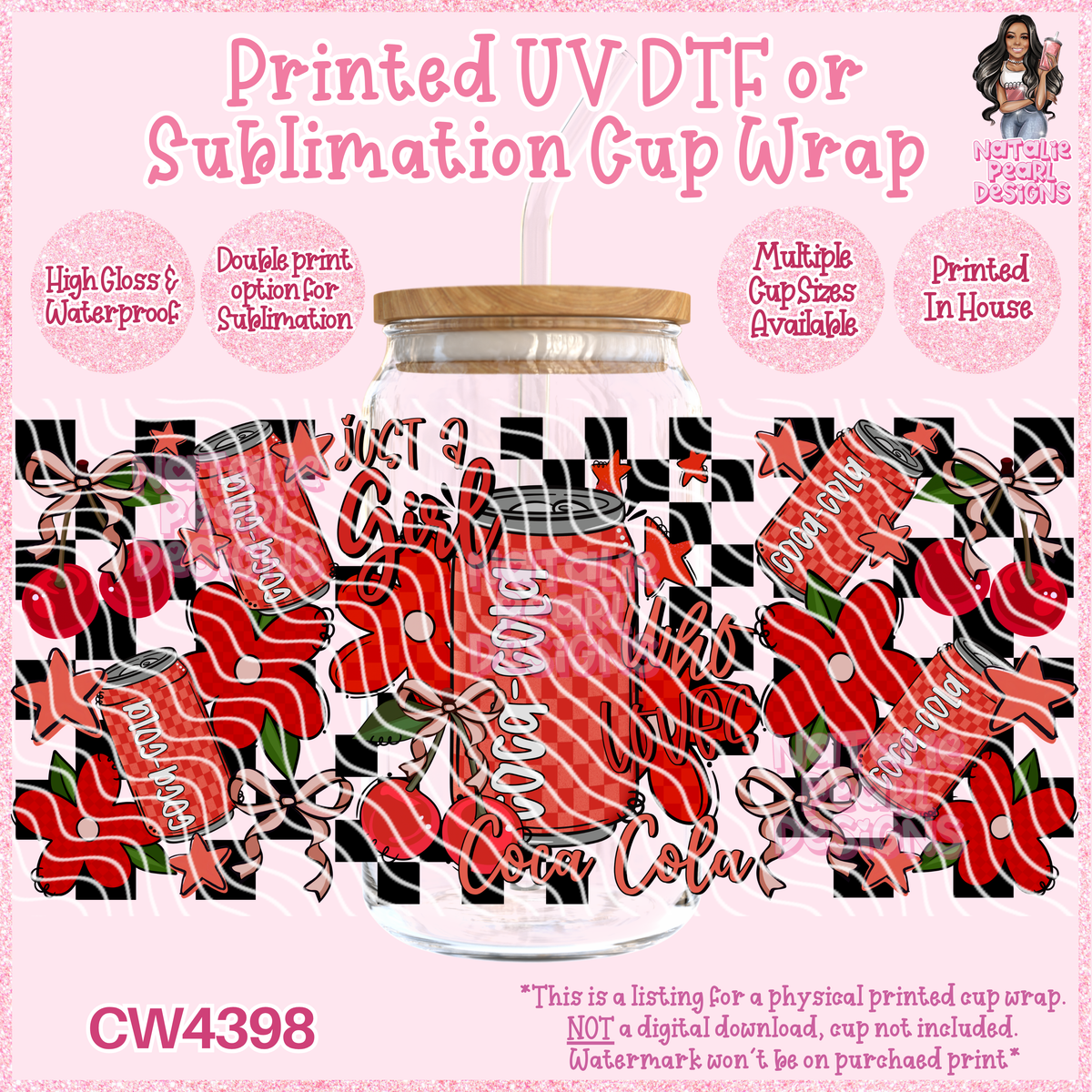 CW4398 UV DTF/SUB Cup Wraps