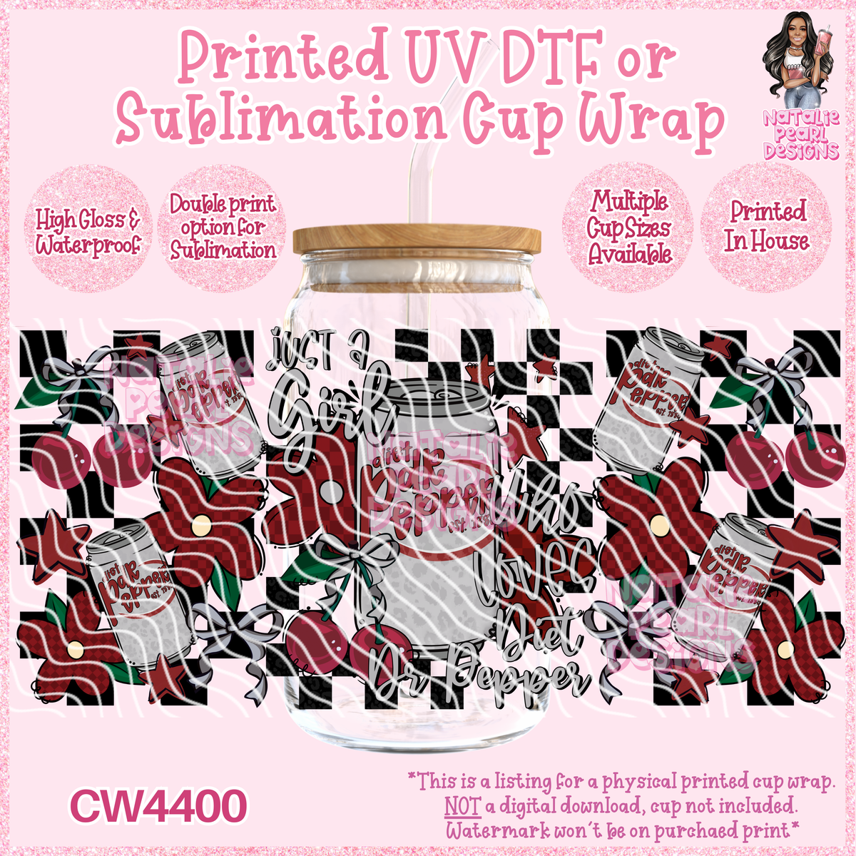 CW4400 UV DTF/SUB Cup Wraps