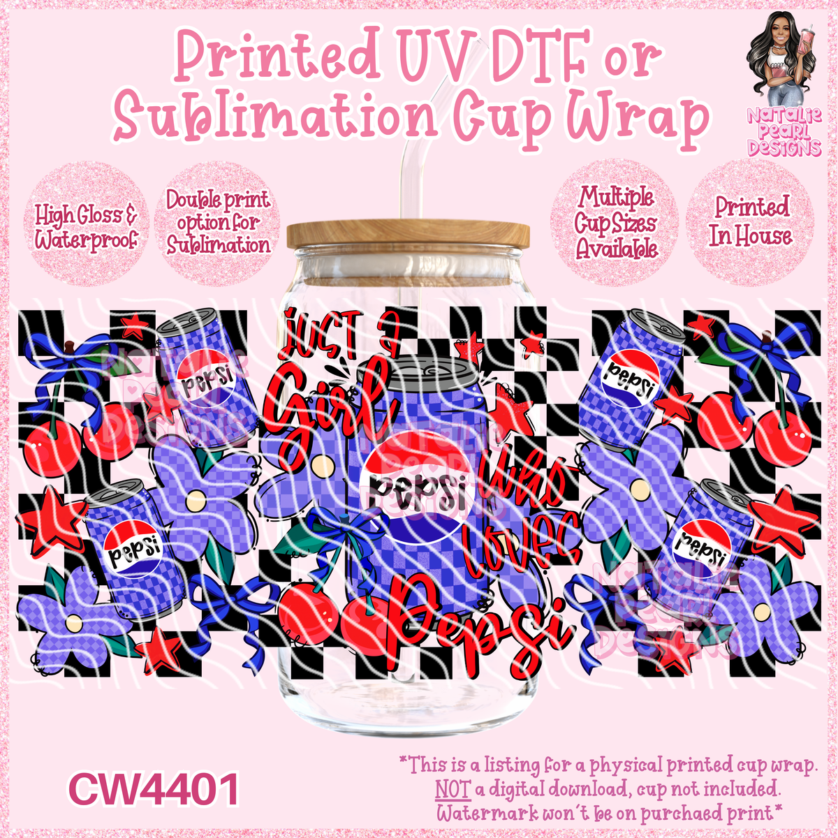 CW4401 UV DTF/SUB Cup Wraps