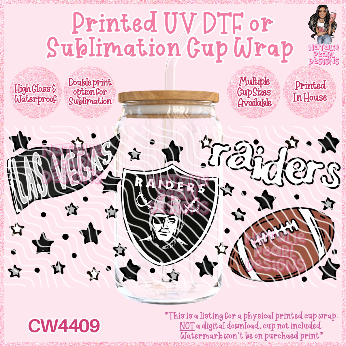 CW4409 UV DTF/SUB Cup Wraps