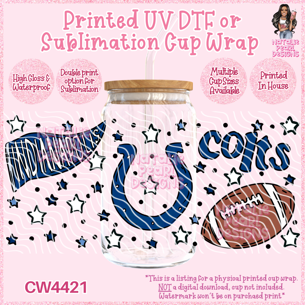 CW4421 UV DTF/SUB Cup Wraps