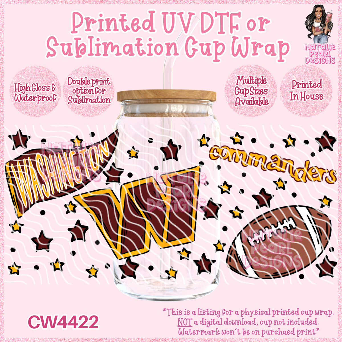 CW4422 UV DTF/SUB Cup Wraps