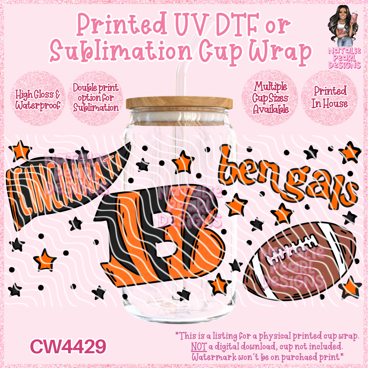 CW4429 UV DTF/SUB Cup Wraps
