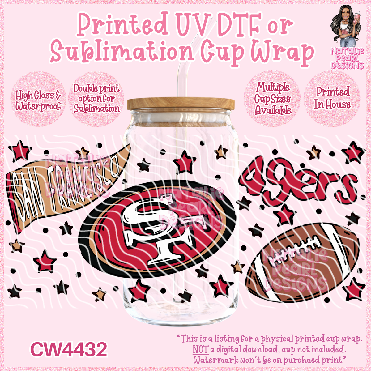 CW4432 UV DTF/SUB Cup Wraps