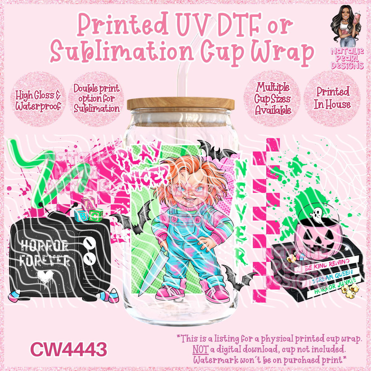CW4443 UV DTF/SUB Cup Wraps