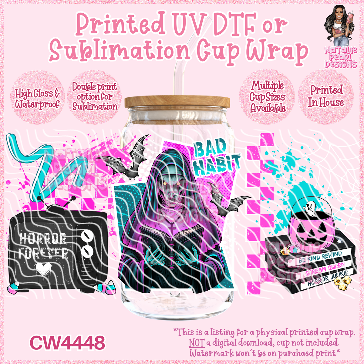 CW4448 UV DTF/SUB Cup Wraps