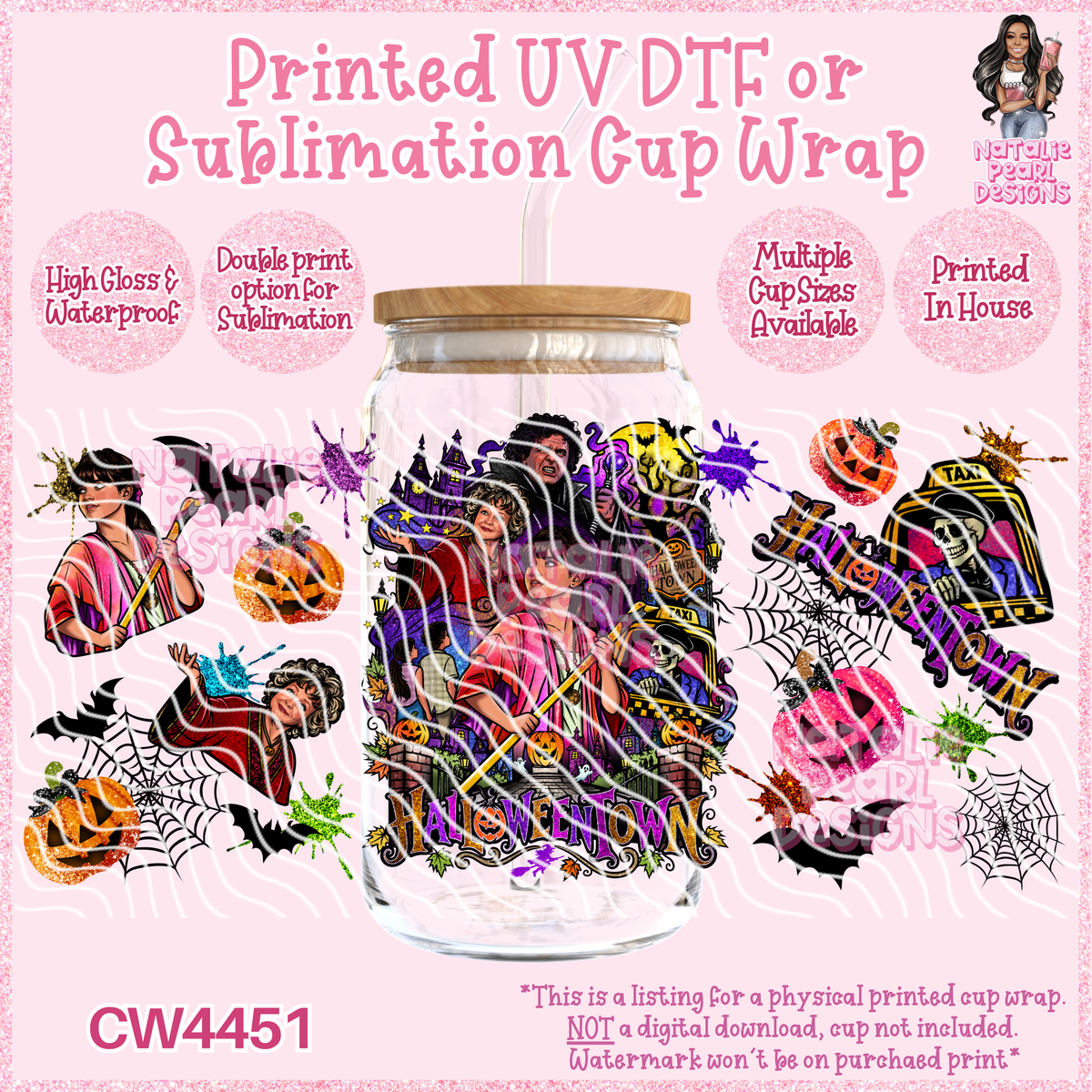 CW4451 UV DTF/SUB Cup Wraps