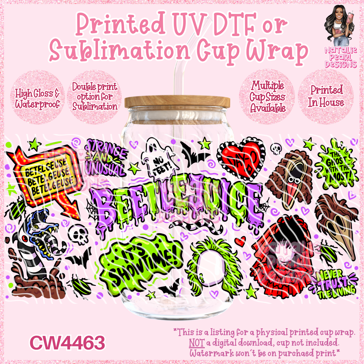 CW4463 UV DTF/SUB Cup Wraps