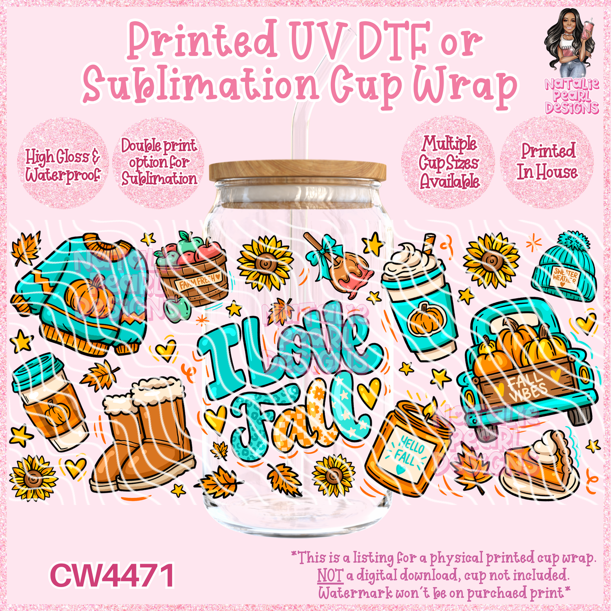 CW4471 UV DTF/SUB Cup Wraps