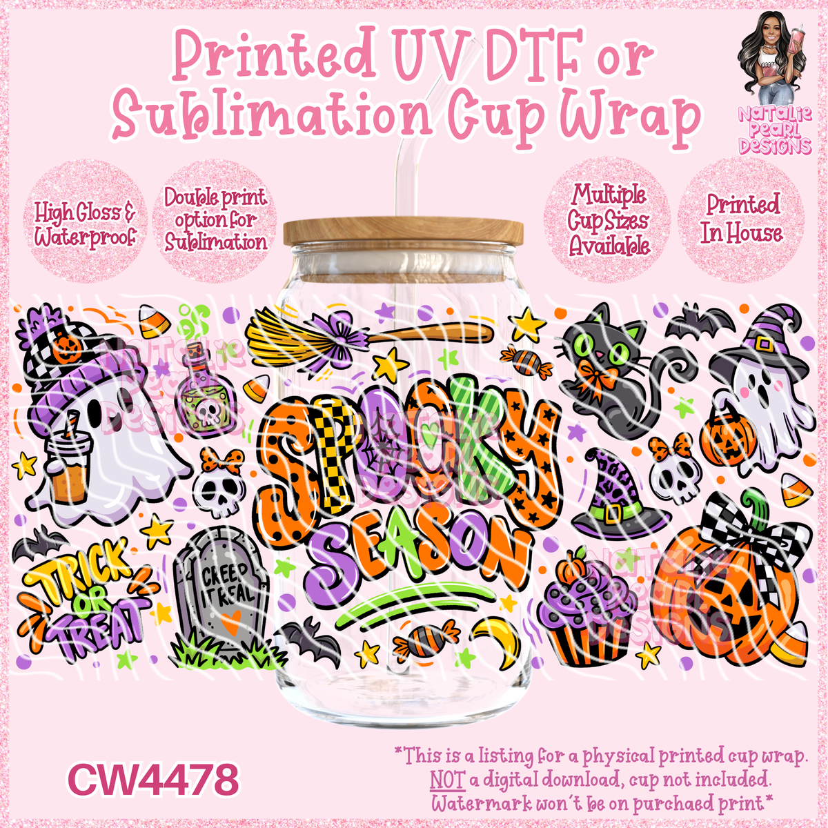 CW4478 UV DTF/SUB Cup Wraps