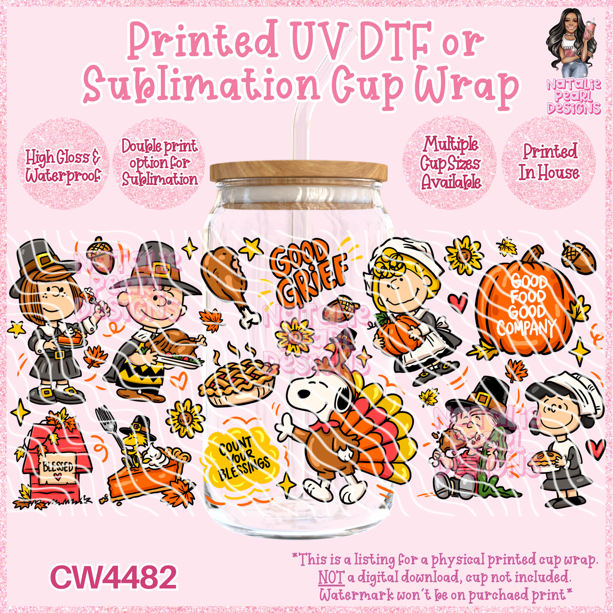 CW4482 UV DTF/SUB Cup Wraps