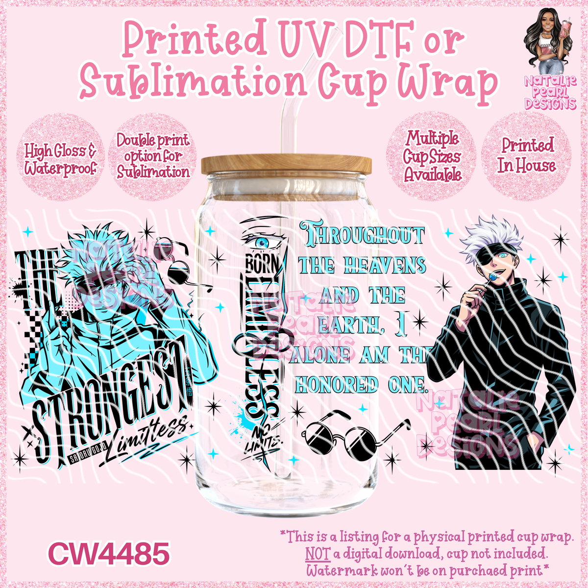 CW4485 UV DTF/SUB Cup Wraps
