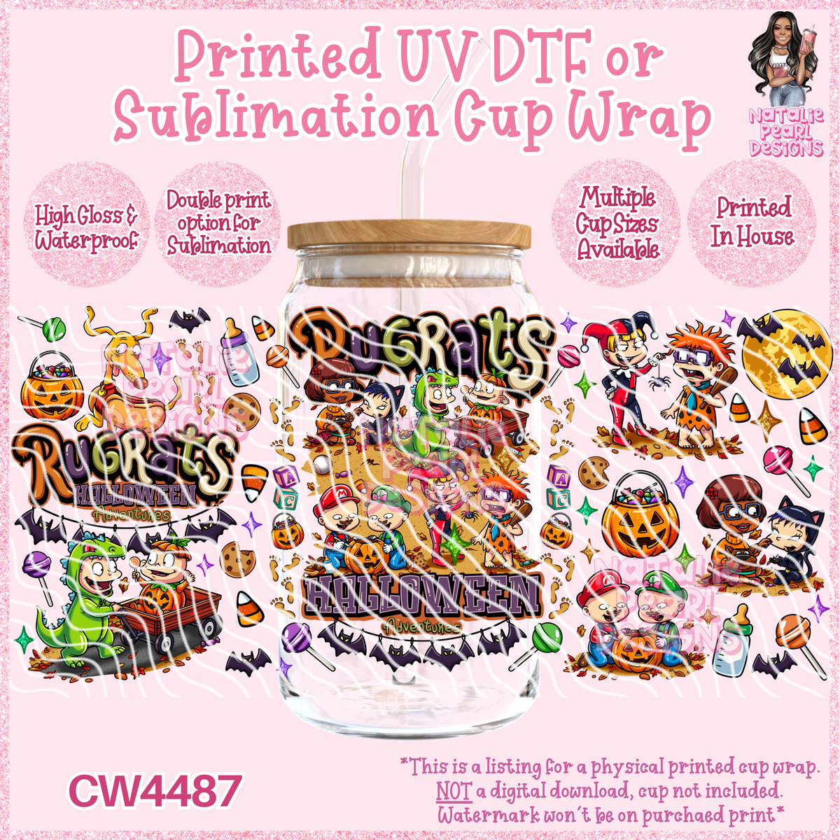 CW4487 UV DTF/SUB Cup Wraps