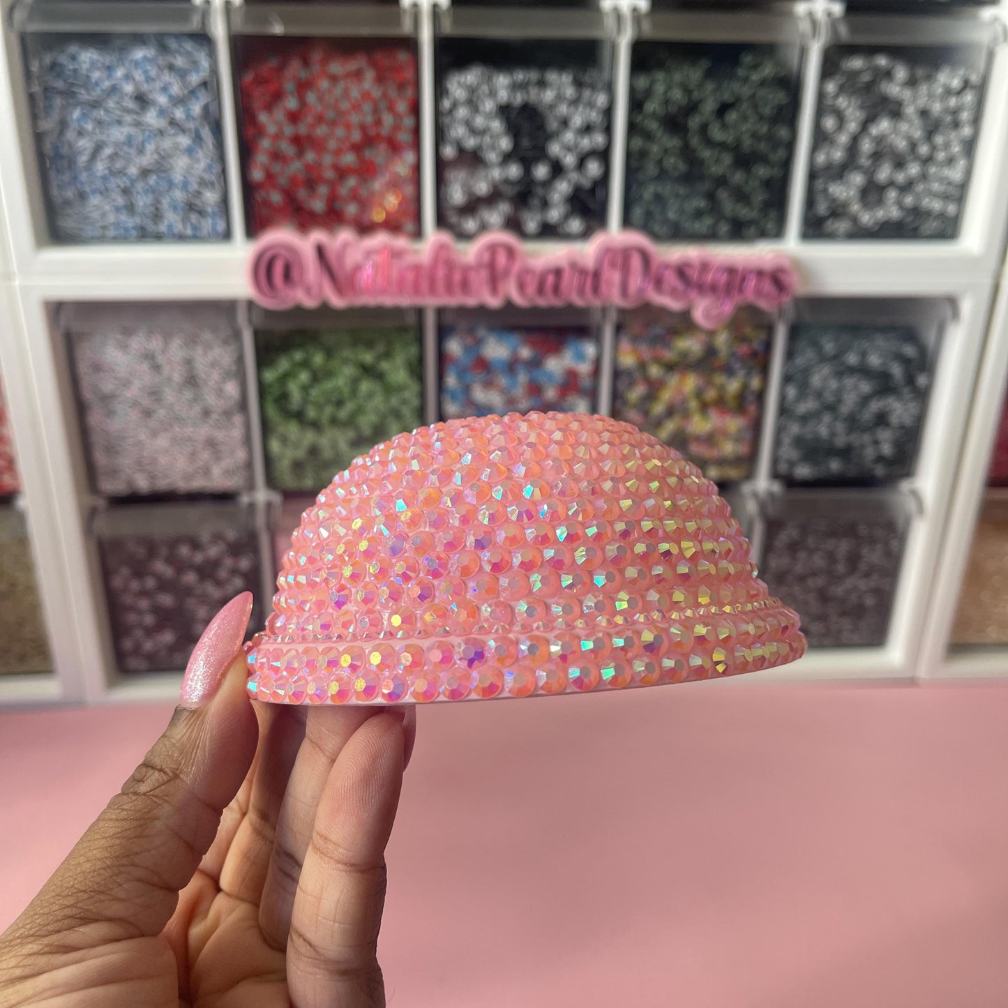 Custom Full Bling Rhinestone or Clear Plastic Cold Cup Lids, Starbucks Lid, Dome Lid, Whipped Cream Lid, Round Lid