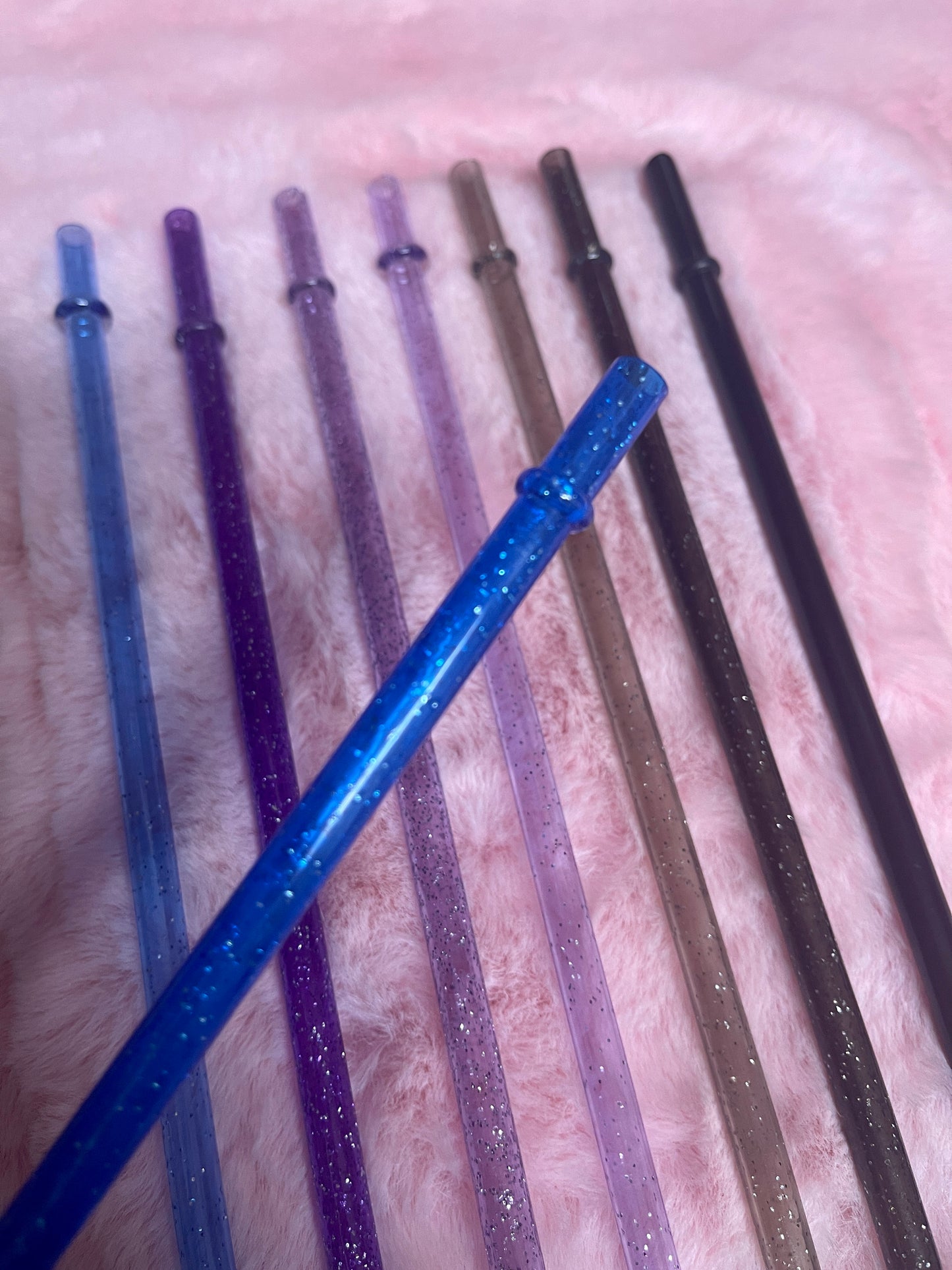 11 inch Glitter Reusable Straws