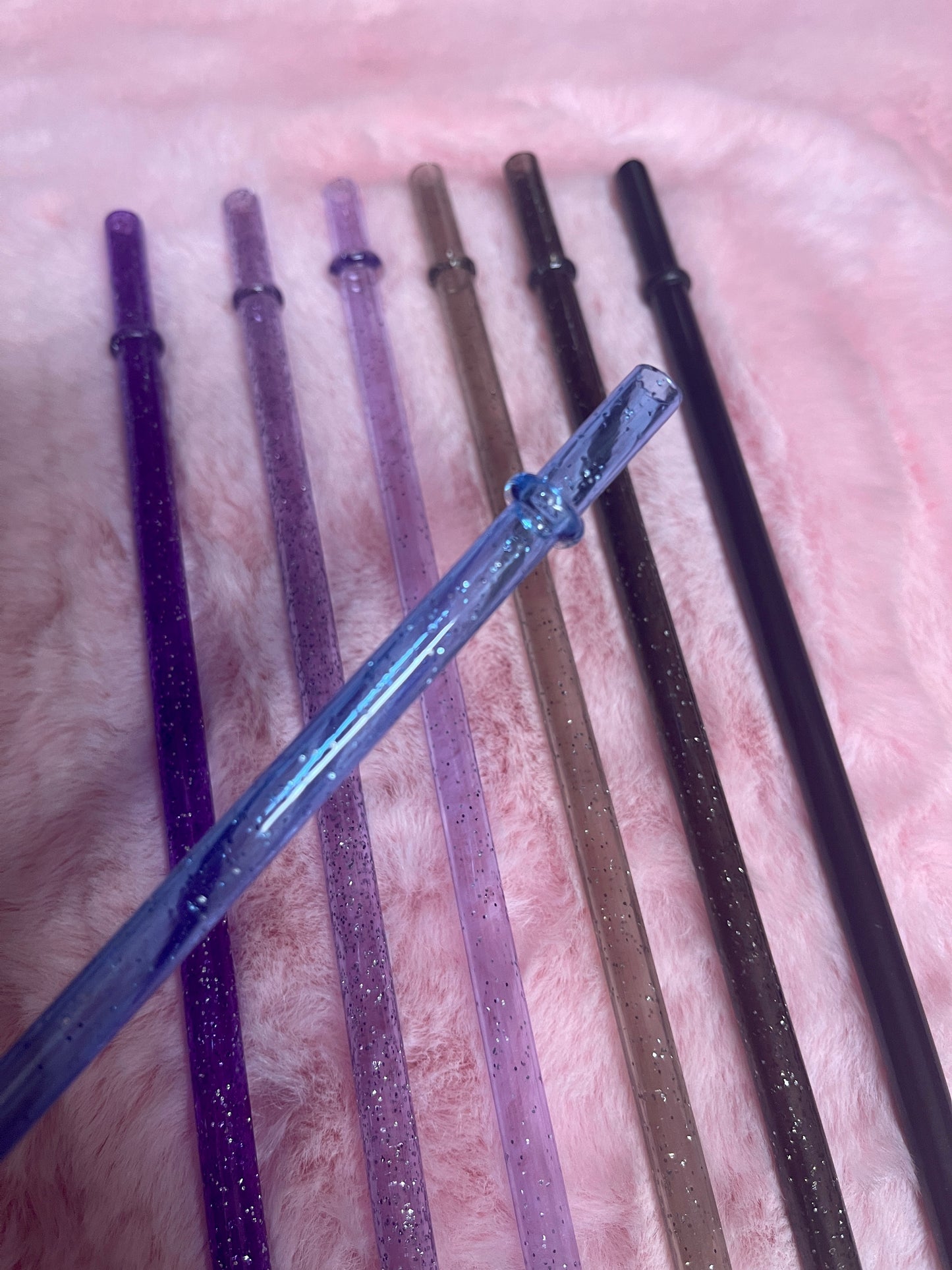 11 inch Glitter Reusable Straws