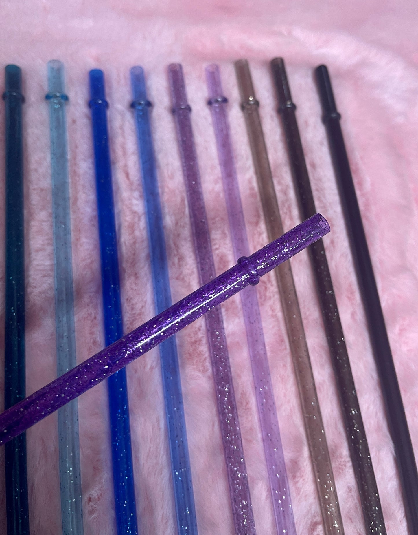 11 inch Glitter Reusable Straws