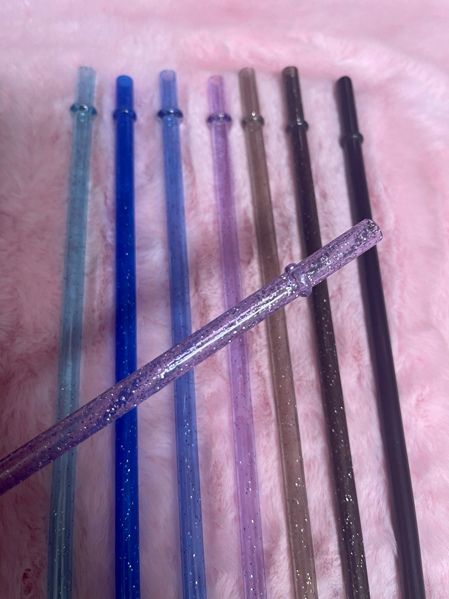 11 inch Glitter Reusable Straws