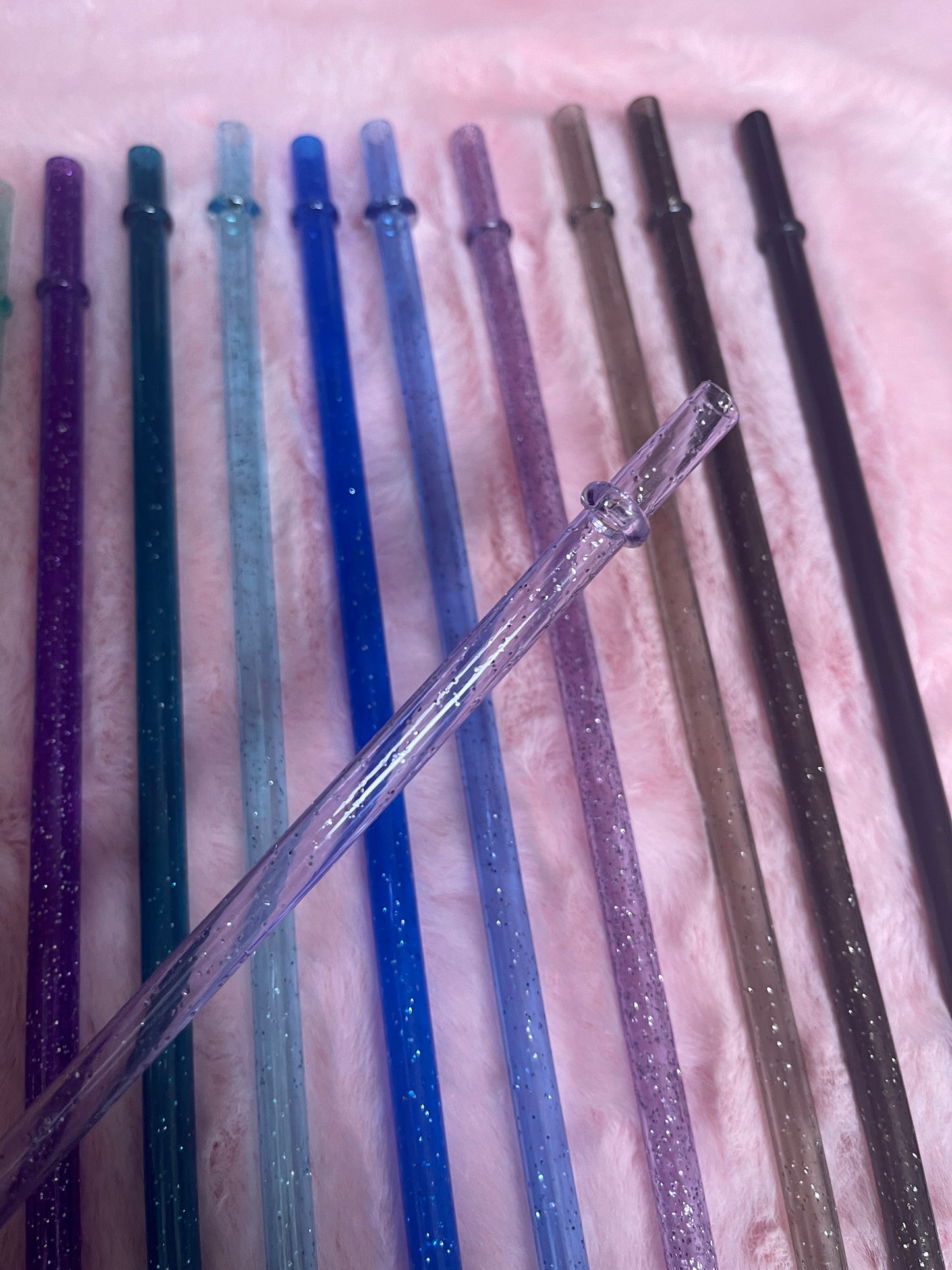 11 inch Glitter Reusable Straws