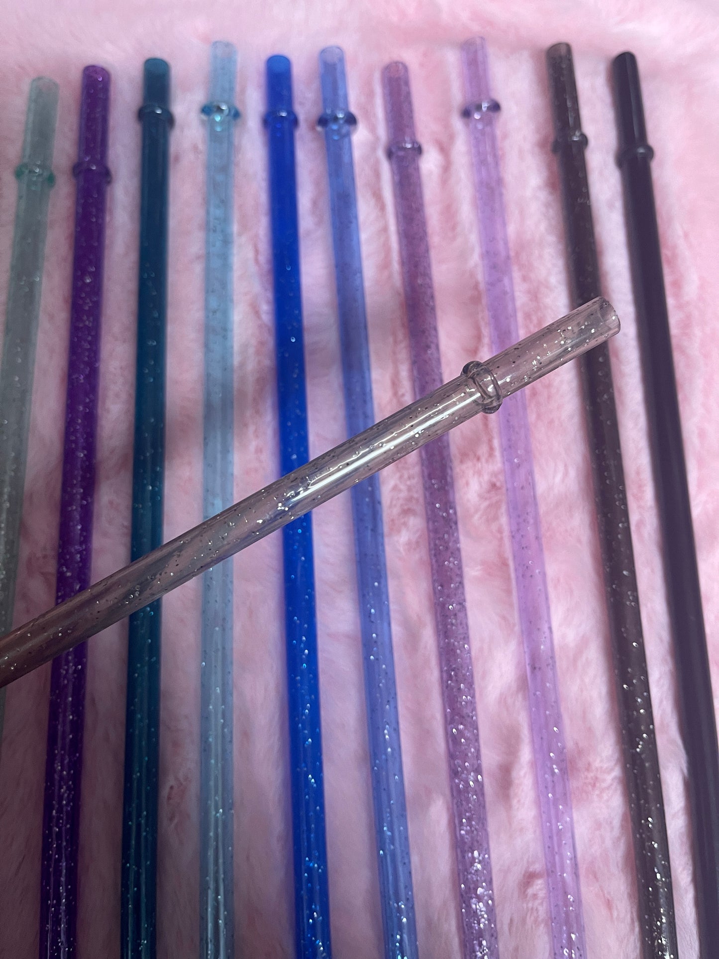 11 inch Glitter Reusable Straws
