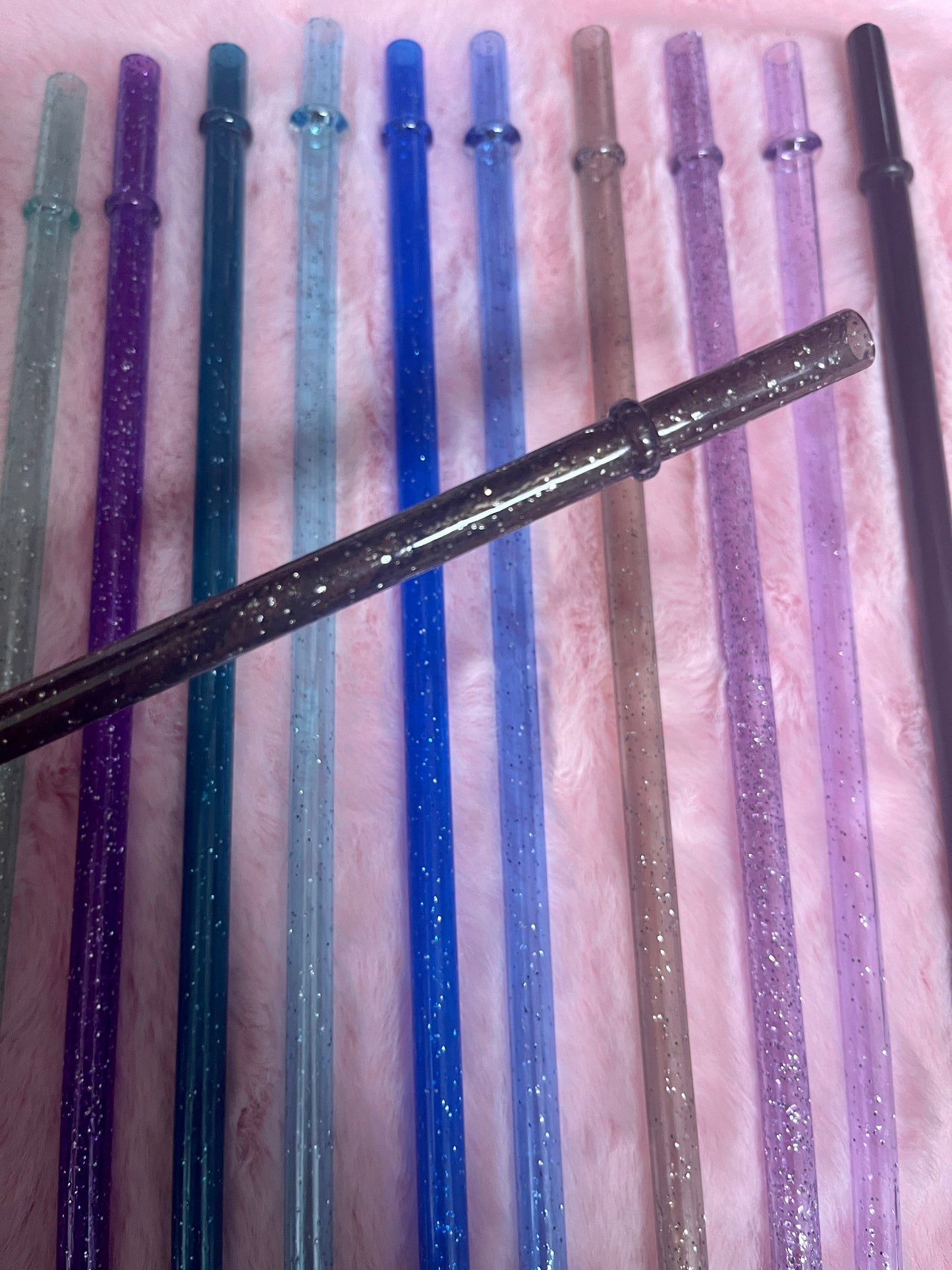 11 inch Glitter Reusable Straws
